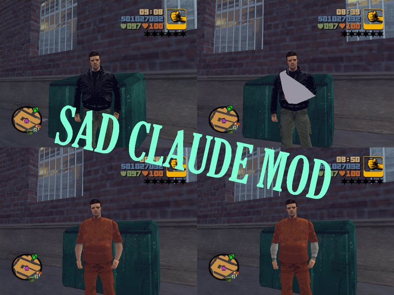 gta 3 claude sad